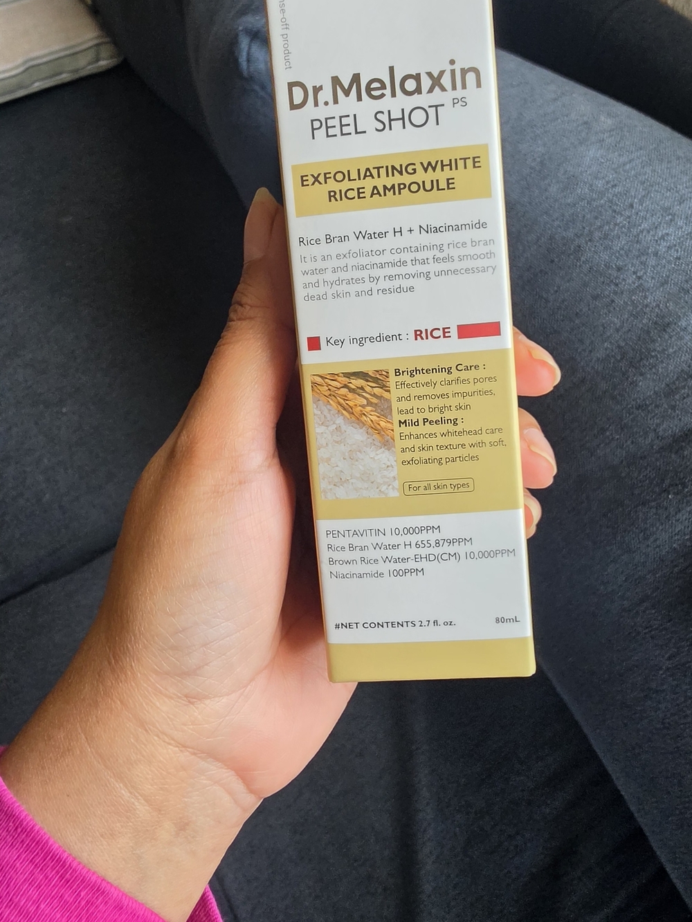 Dr.Melaxin Peel Shot Exfoliating White Rice Ampoule Exfoliating White Rice